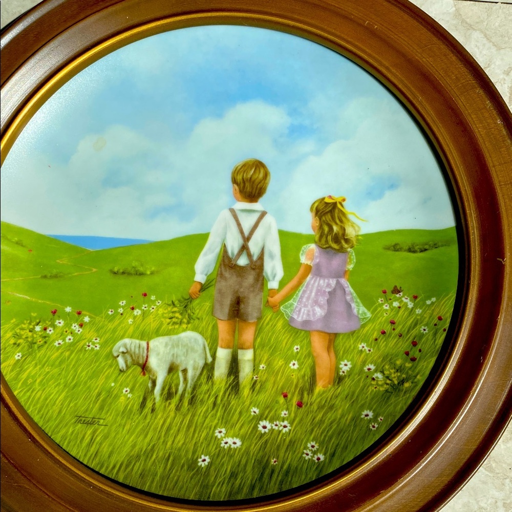 ONCE UPON A SUMMERTIME - Lorraine Trester Vintage Commemorative Plate 1975